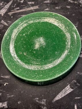 Art glass salad plate